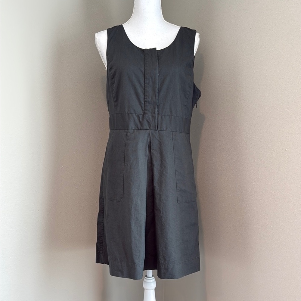 J. CREW | Caroline Dress | Sleeveless Inverted Pleat | Style 44774 (Olive) US12